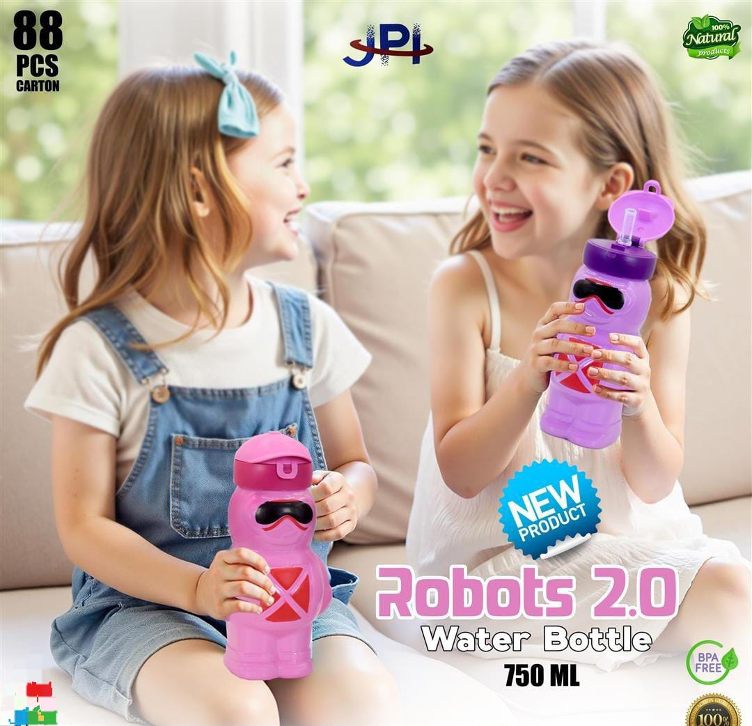 Plastic Robot Water Bottle