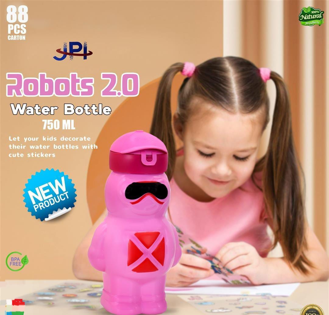 Plastic Robot Water Bottle