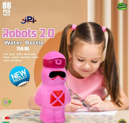 Plastic Robot Water Bottle