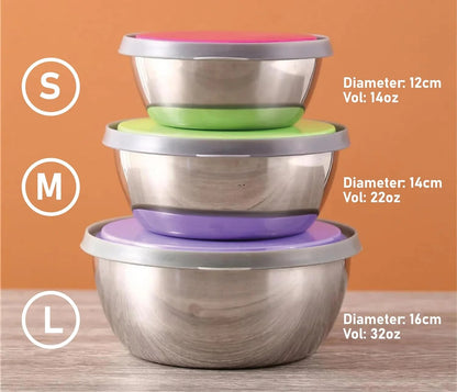 Air-tight Steel bowls